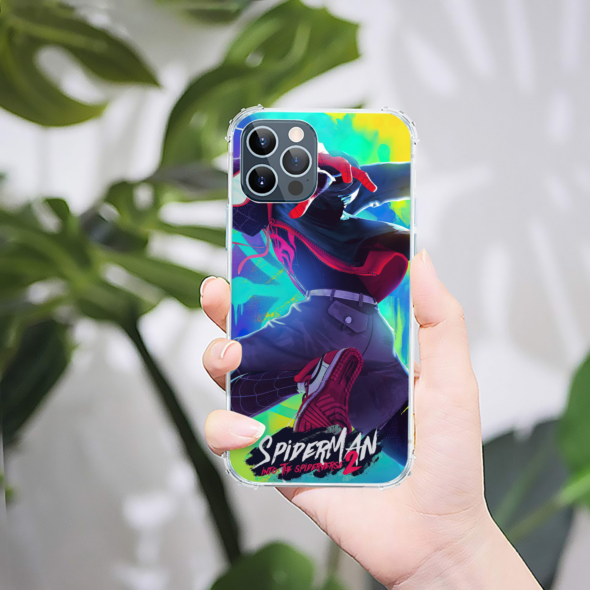 （画像用） Spider Man スパイダーマン 【iPhone 12シリーズ対応】透明スマホケース（クリアソフトケース）